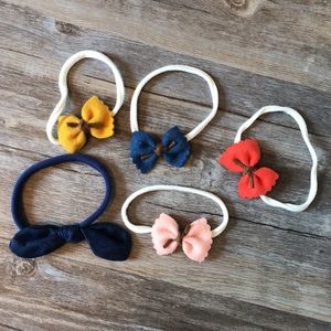 •toddler• nylon headbands - set of 5